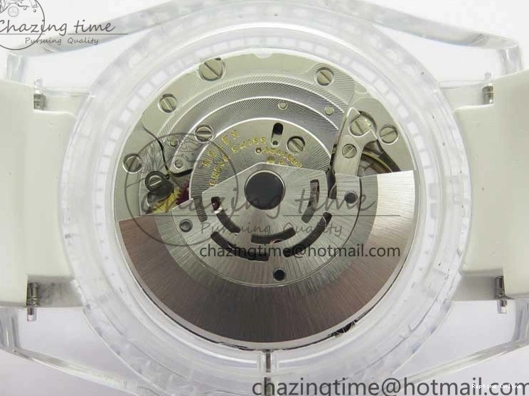 1219 Submariner Phantomlab Transparent KZF Best Edition Blue Fruit Dial on White Rubber Strap VR Classic 2563